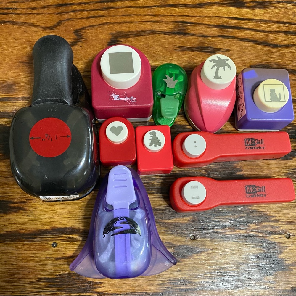 10 Paper Punch Craft Bundle/Lot